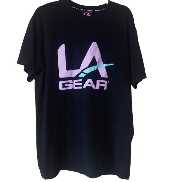 Vintage LA GEAR Forever 21 Mens Medium Black Purple t Shirt. 90’s Style - Picture 2 of 7